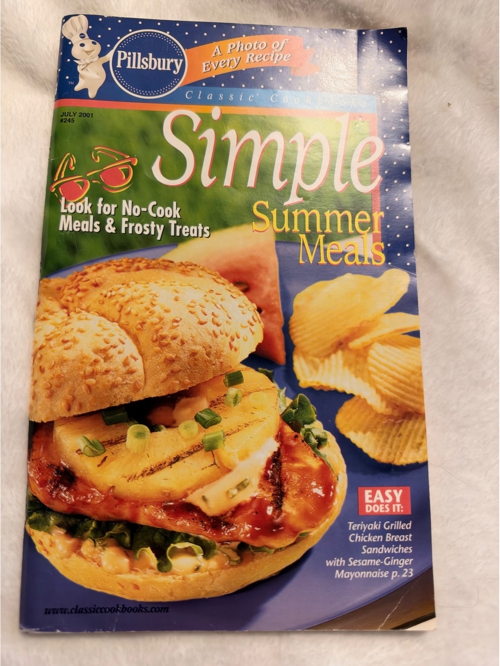 Pillsbury Classic Cookbooks Simple Summer Meals Magazine July 2001
